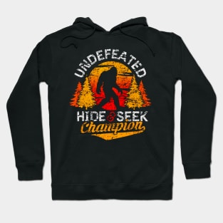 Bigfoot shirt Undefeated Hide & Seek Sasquatch Yeti Gift Hoodie